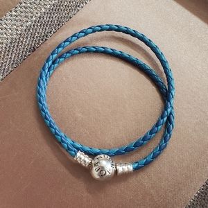 Pandora Moments Leather Wrap Double Bracelet. Very cute just too small for me.